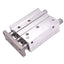 Used Nitra E40M100MD-M Guided Cylinder, 40mm Bore, 100mm Stroke, 1/8in NPT, 10bar Max