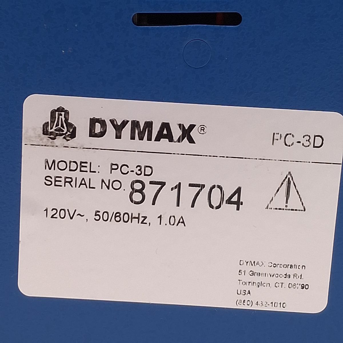 Used Dymax PC-3D Light-Welder UV Curing Light Source/Adhesive Dispenser, 120VAC