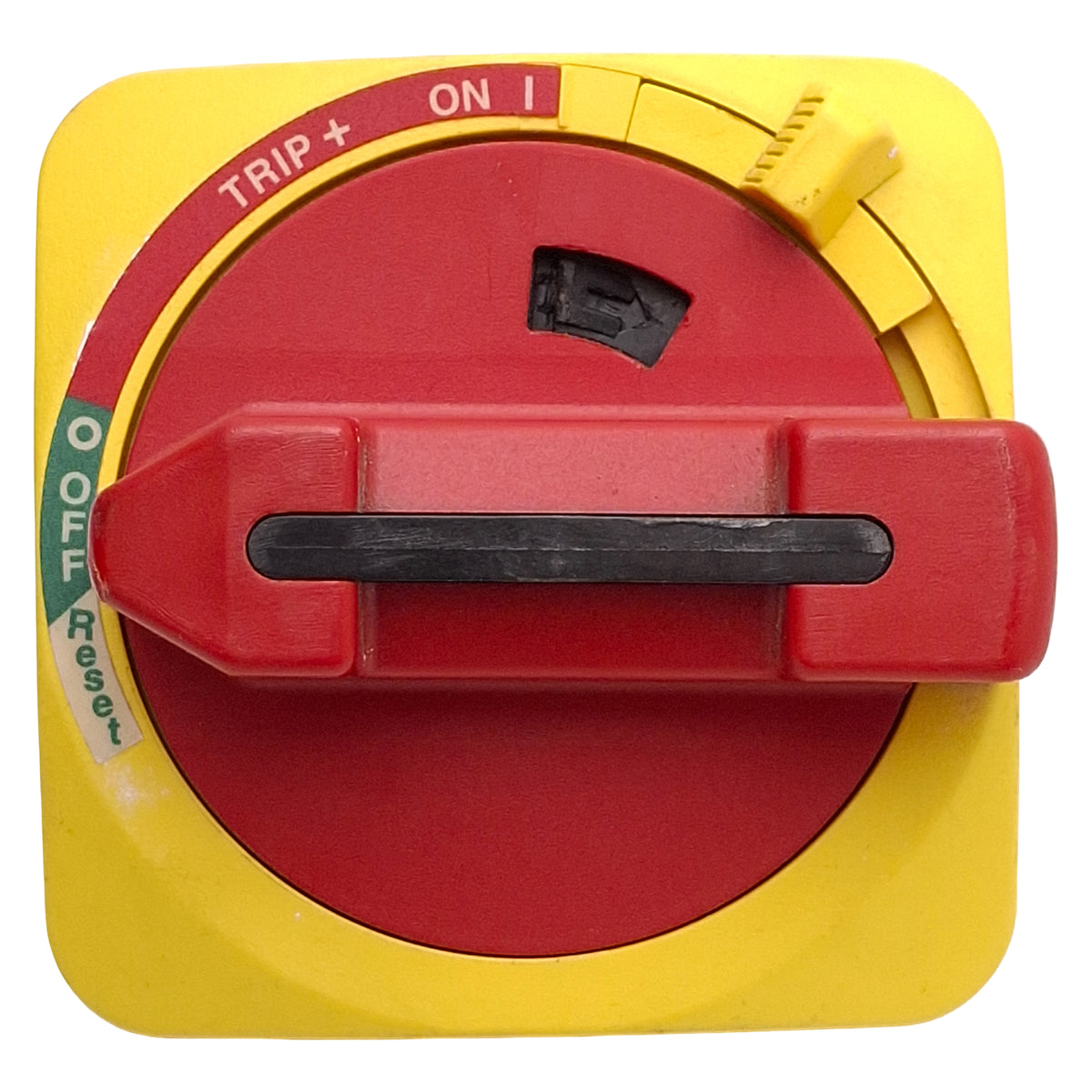 Used Allen Bradley 140U-HS4E Rotary Disconnect Switch Handle, 90°, Red/Yellow