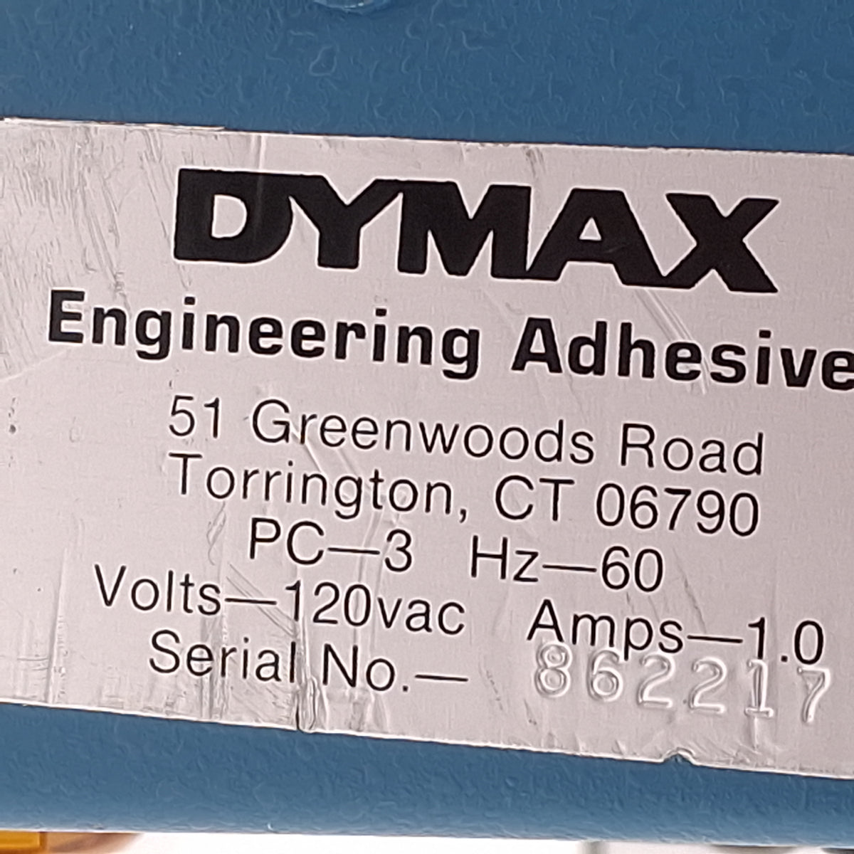 Used Dymax PC-3 Light-Welder UV Curing Light Source w/ Foot Switch , 120VAC 1A, 50W