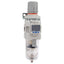 Used SMC AW30-N03E3-Z-B Pneumatic Filter Regulator, PNP, 3/8in NPT, 7-125psi, 5µm