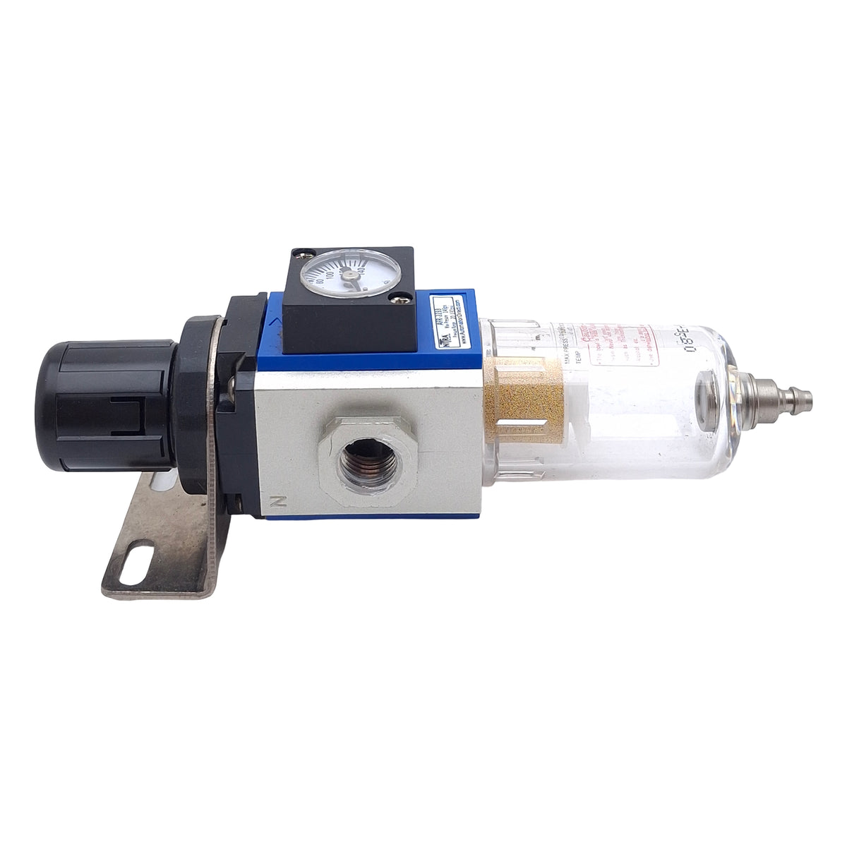 Used Nitra AFR-2233 Pneumatic Filter Regulator, 1/4in NPT, 20-130psi, 145psi Max, 40µ