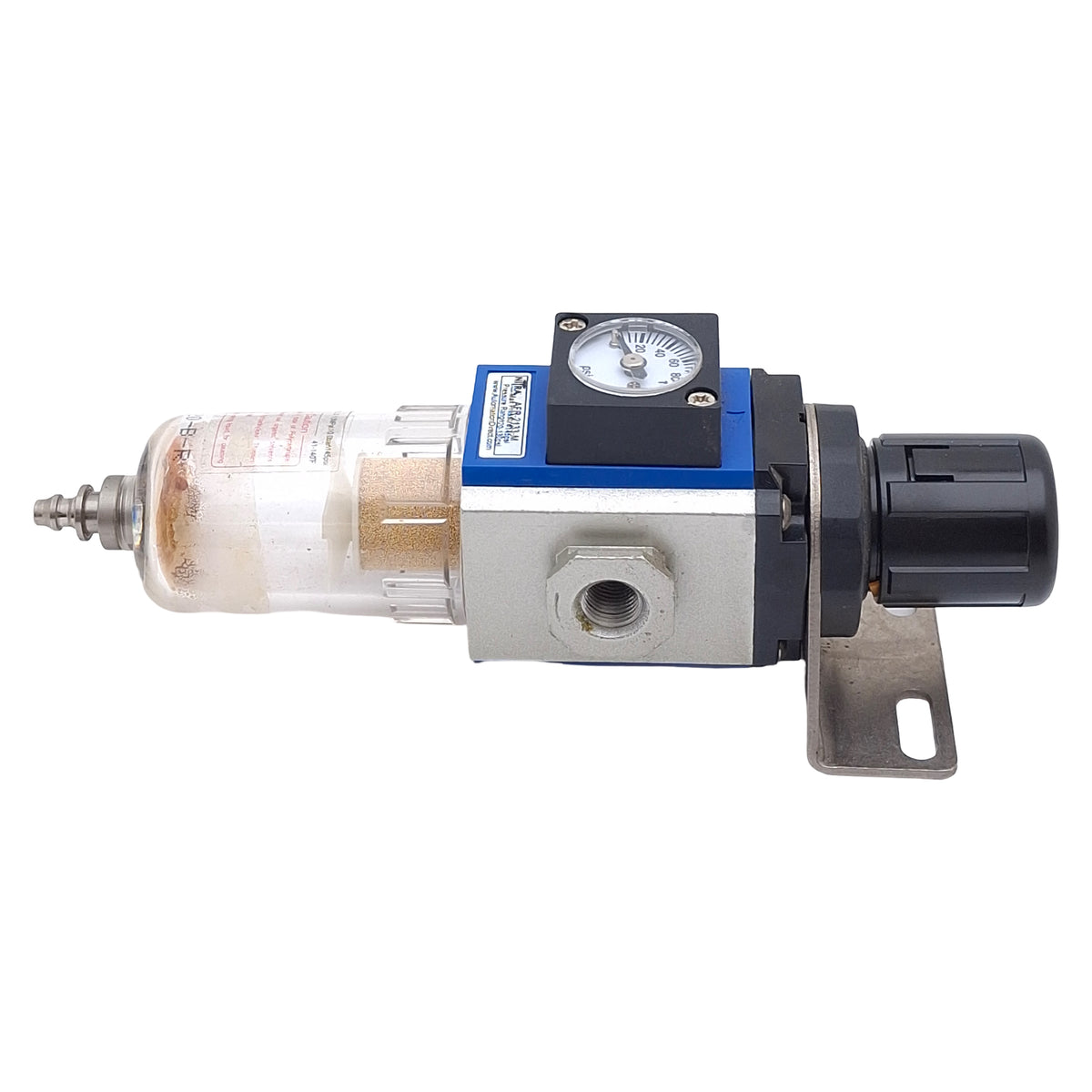 Used Nitra AFR-2133-M Pneumatic Filter Regulator, 1/8NPT, 20-130psi, 145psi Max, 40µ