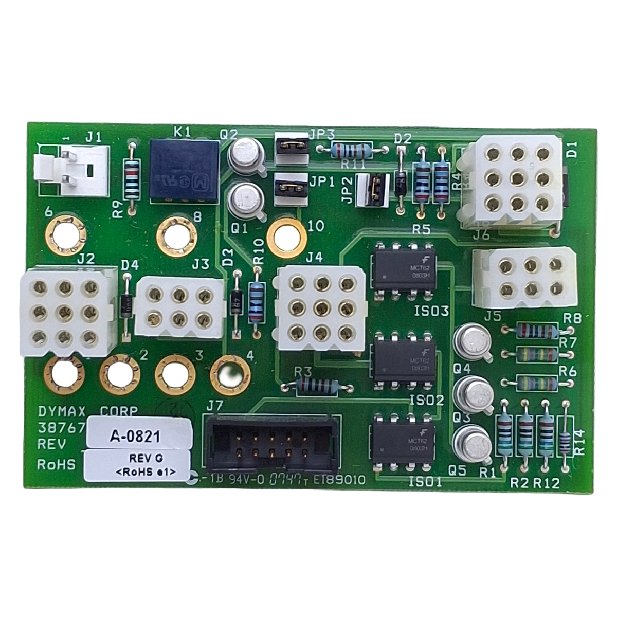 Used Dymax 38767 Communication Assembly Board For Bluewave 200 UV Light-Curing System
