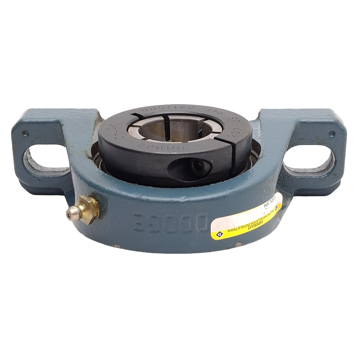 Used Dodge P2B-DL-104 D-LOK Ball Bearing Pillow Block, ø1-1/4in ID, 5500rpm, 5759lbs
