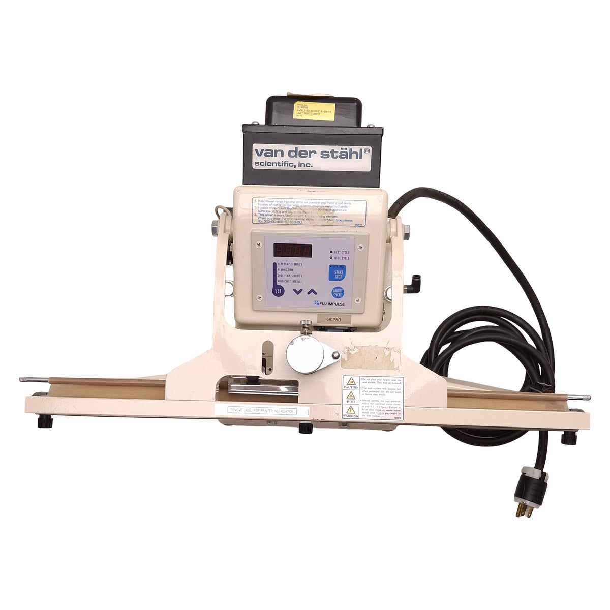 Used Fuji Impulse OPL-600-10 Semi-Automatic Table-Top Impulse Sealer, 600mm Length
