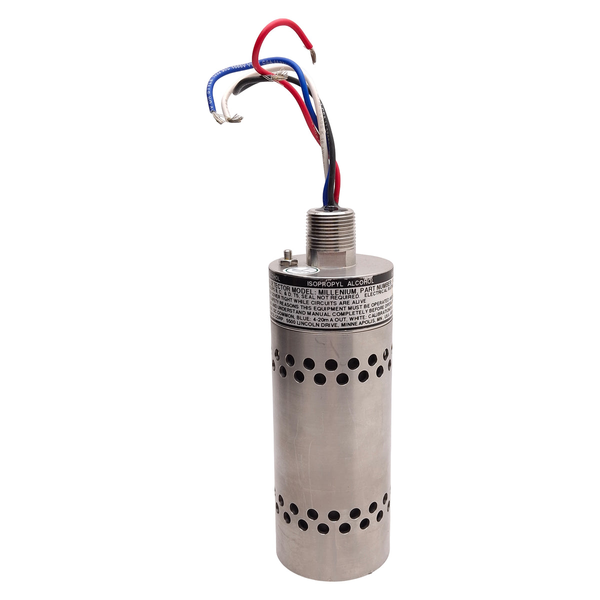 Used SEC 142-0280 Millenium Infrared Isopropyl Alcohol Gas Detector, 4-20mA, 18-32VDC