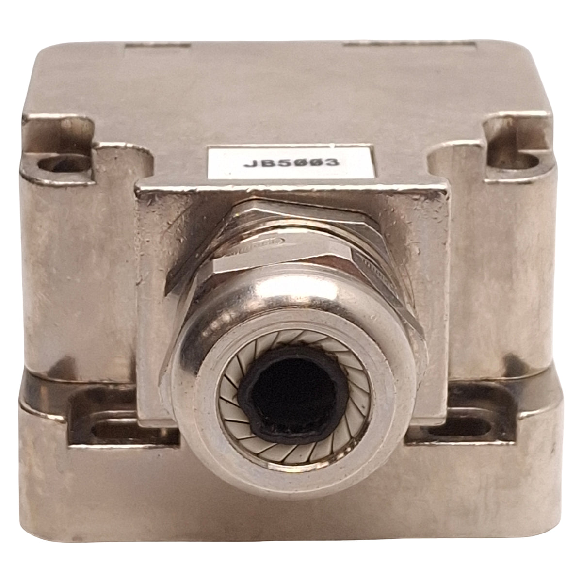 Used Escha/Turck U8018206 4MB12-5P1-MS-SK Junction Box 4-Port, M12 5-Pin Female, Zinc