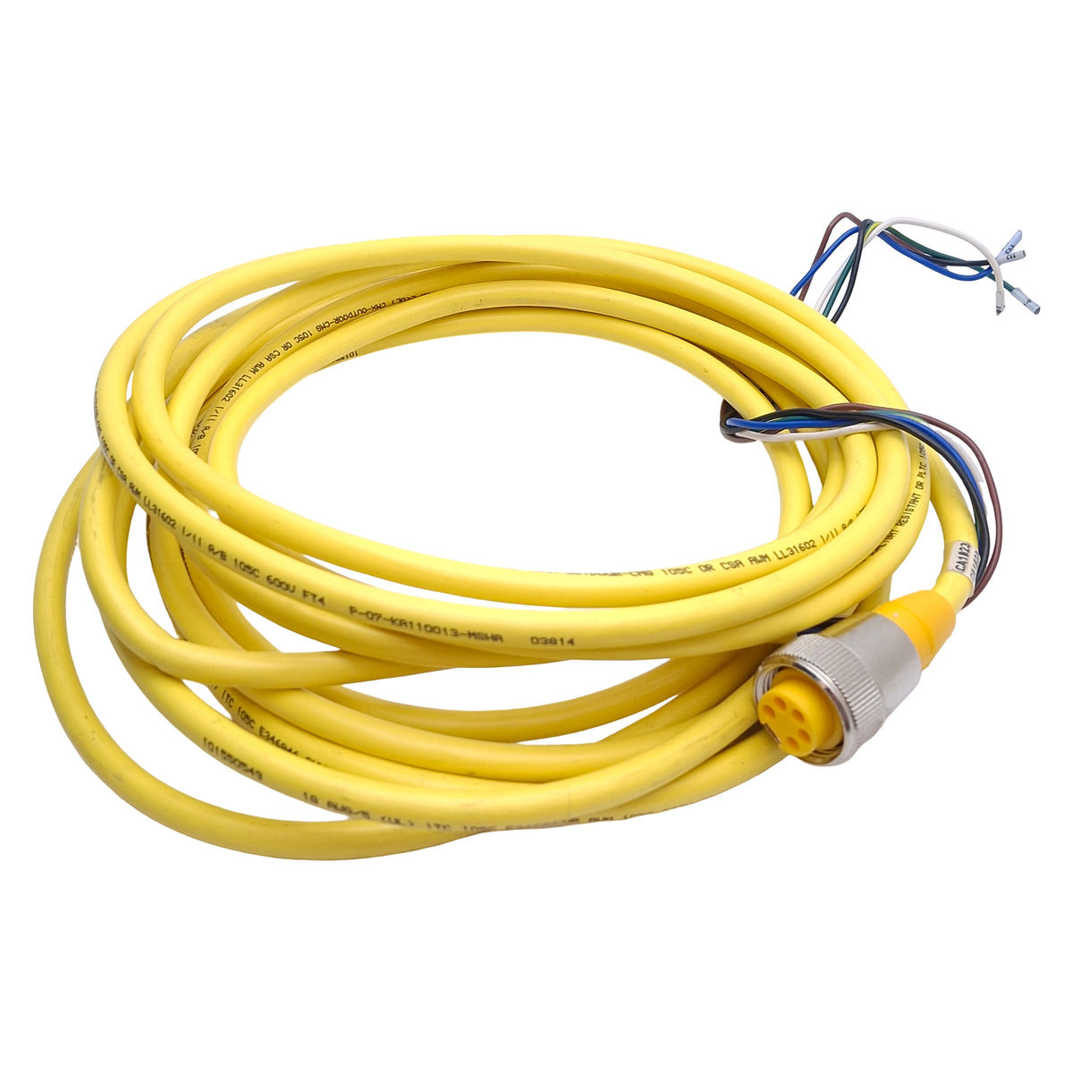 Used Turck RKM 50-6M Single Ended Cordset 7/8in-16UN 5-Pin Minfast Female, 6m