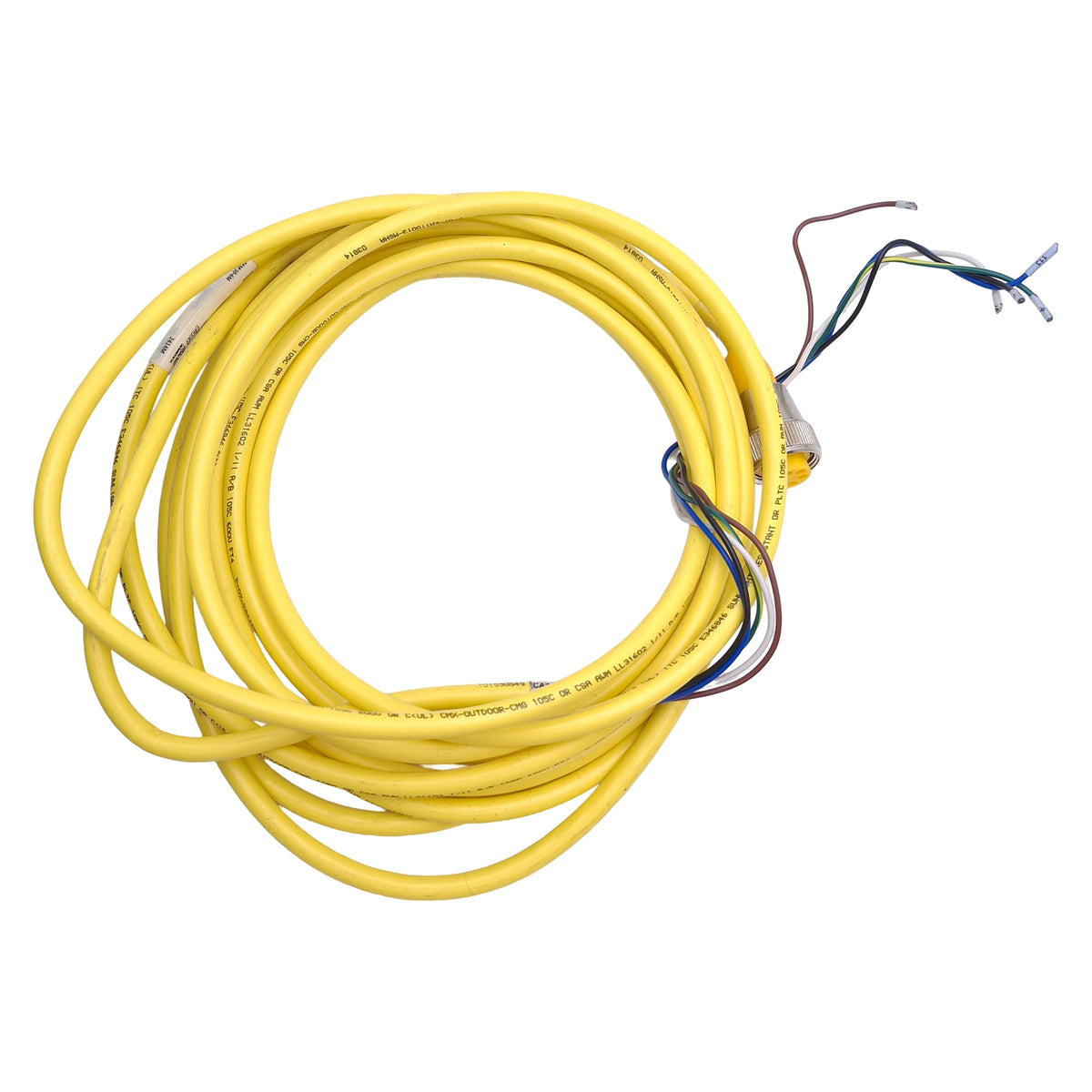 Used Turck RKM 50-6M Single Ended Cordset 7/8in-16UN 5-Pin Minfast Female, 6m
