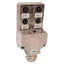 Used Escha/Turck U8018209 4MB12-5P1-MS-SK Junction Box 4-Port, M12 5-Pin Female, Zinc