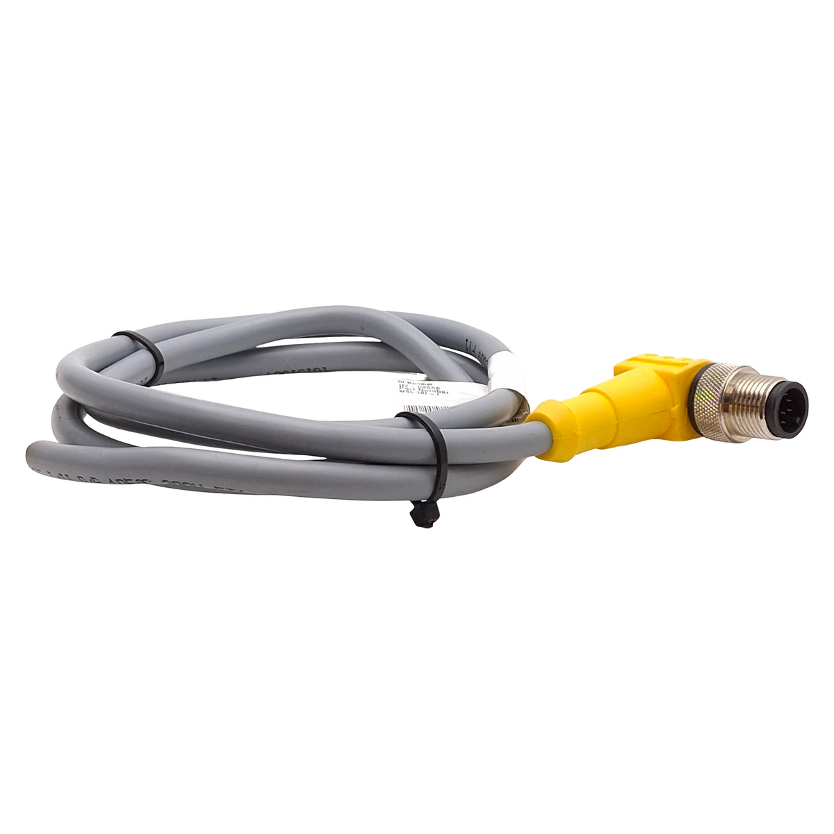 Used Turck WSC 10T-1 Single Ended Cordset, 30V 2A, Right Angle M12 10-Pin Male, 3ft