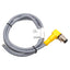 Used Turck WSC 10T-1 Single Ended Cordset, 30V 2A, Right Angle M12 10-Pin Male, 3ft