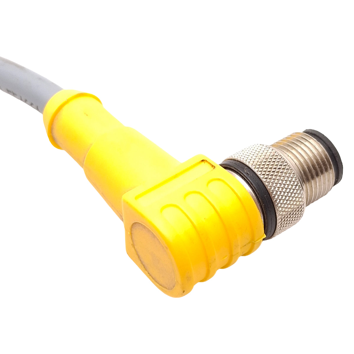 Used Turck WSC 10T-1 Single Ended Cordset, 30V 2A, Right Angle M12 10-Pin Male, 3ft