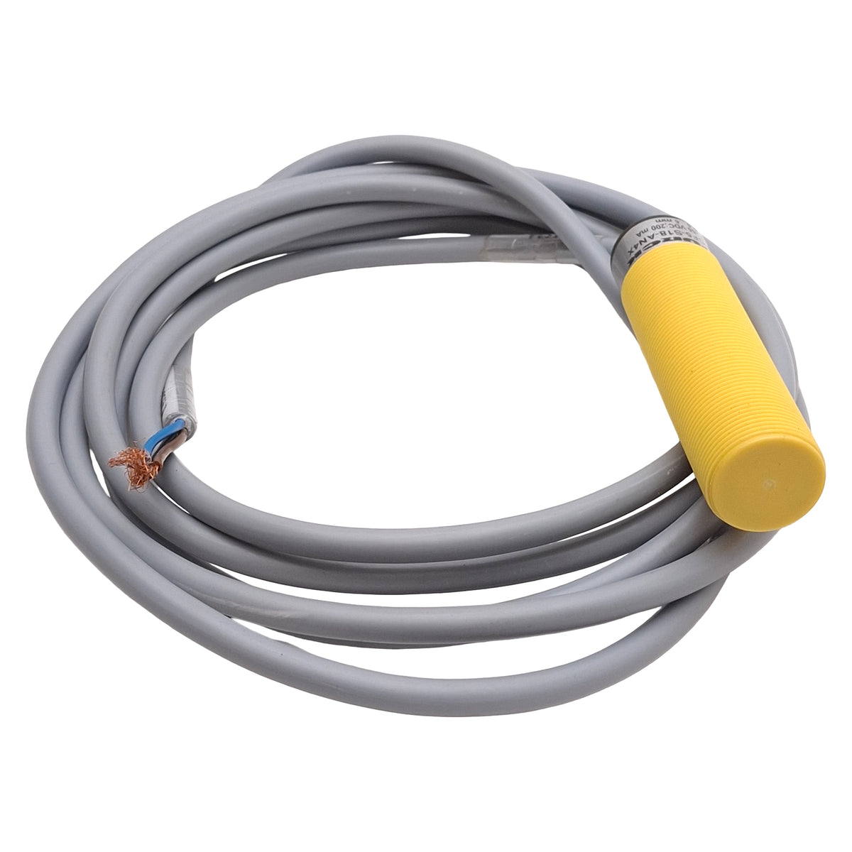 Used Turck BCF5-S18-AN4X Capacitive Proximity Sensor, NPN-NO, 0.5-5mm, M18, 10-65VDC