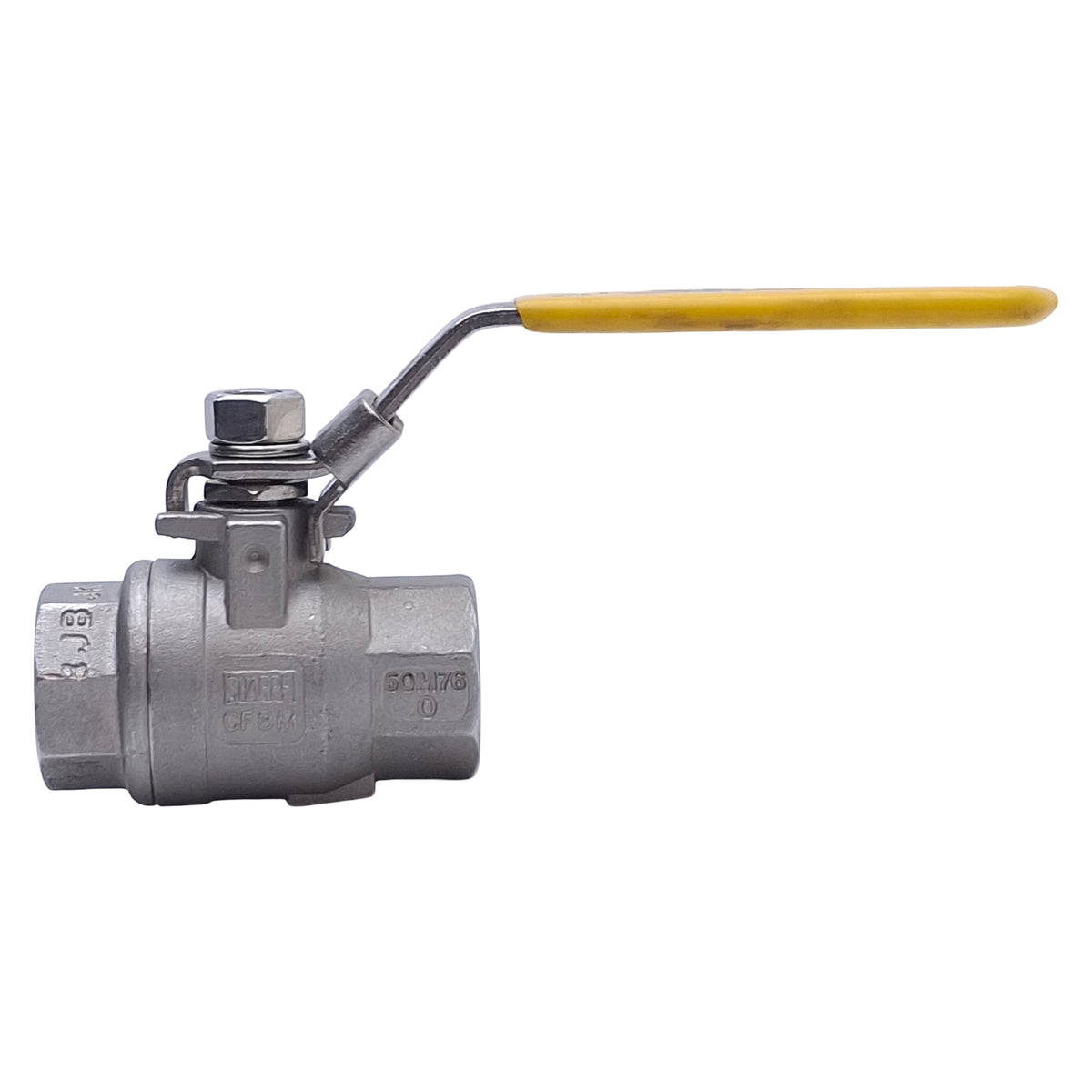 Used Sharpe 1/2-50C7-DTSW Manual Steel Two-Way Ball Valve, 1/2 NPT Ports, 3000 CWP