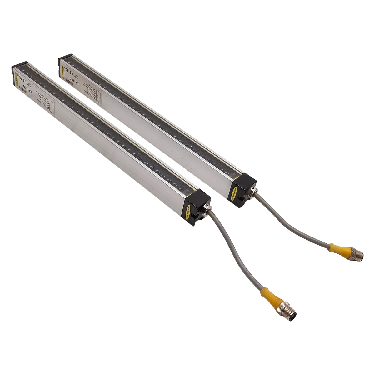 Used Banner LX12EQ / LX12RQ Light Curtain Emitter & Receiver, 0.3-2m Range, 10-30VDC