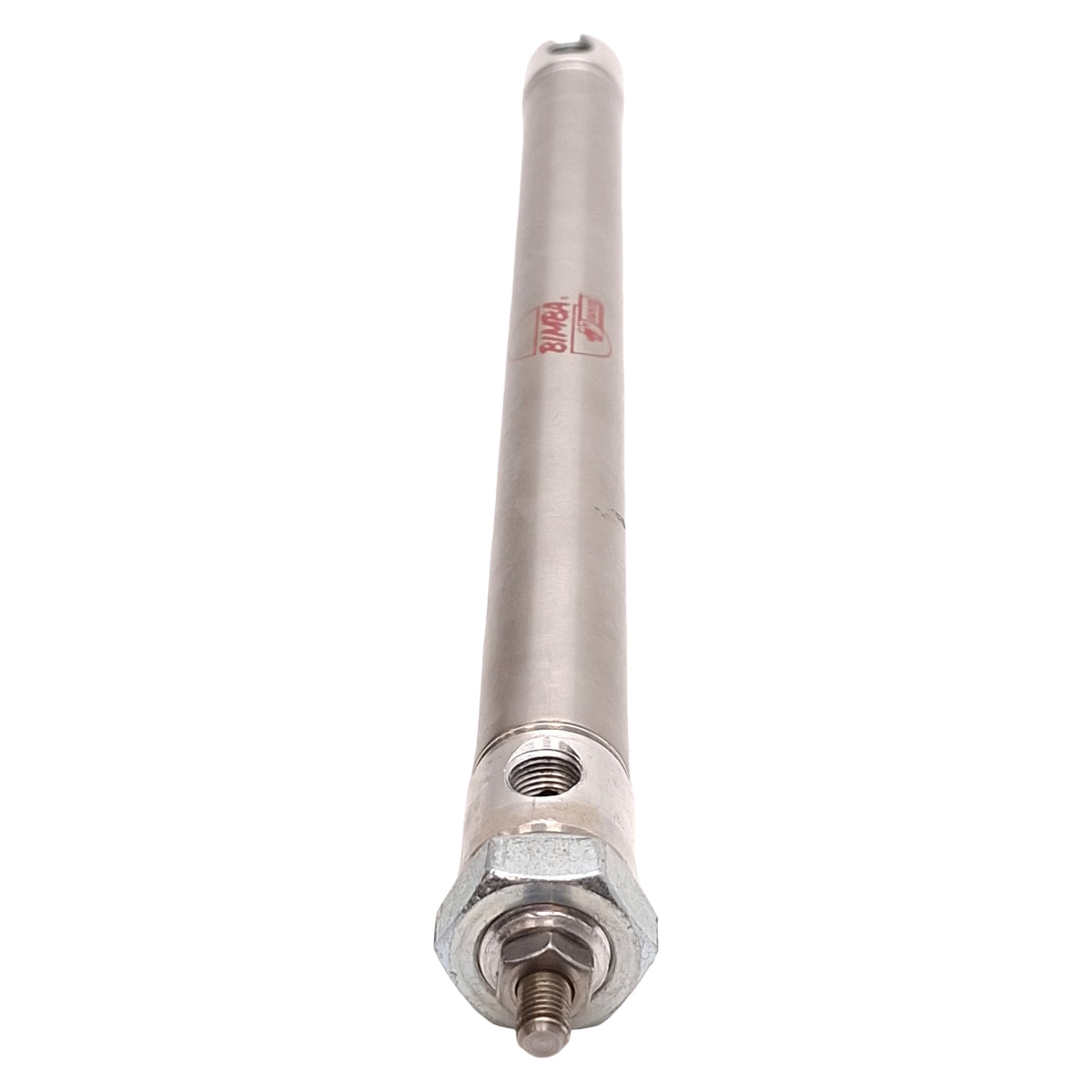 Used Bimba CM-047.813-D Stainless Steel Cylinder, ø3/4in Bore, 7.813in Stroke, 1/8NPT