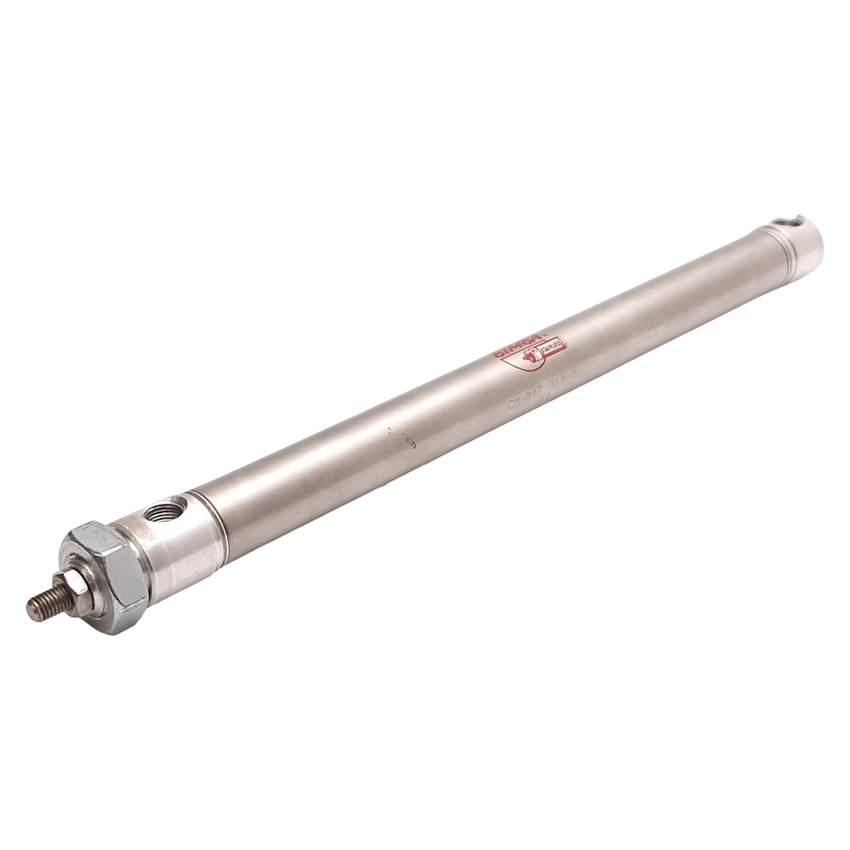 Used Bimba CM-047.813-D Stainless Steel Cylinder, ø3/4in Bore, 7.813in Stroke, 1/8NPT
