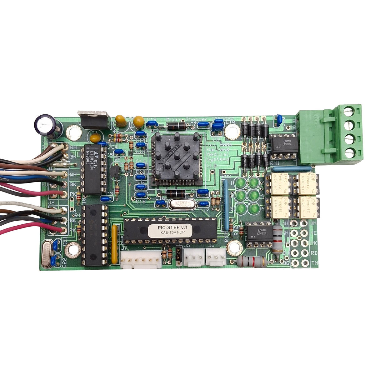 Used Harland Medical Systems 107285A KAE-T3V1-DP PIC-STEP Micro Stepper Drive board