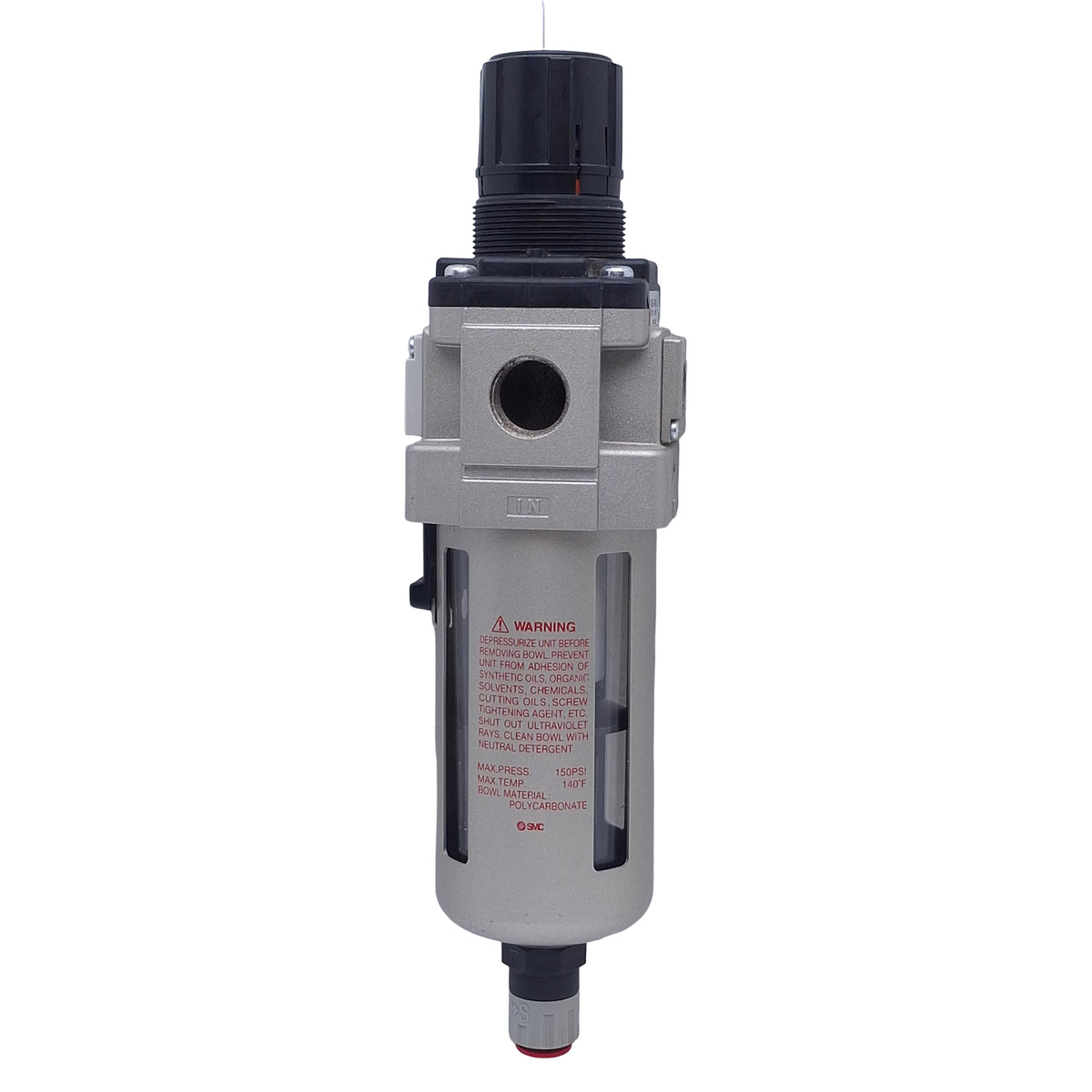 Used SMC AW40-N04C-Z Filter Regulator 5µm, 0.05-0.7MPa Set Pressure, 1/2 NPT Ports