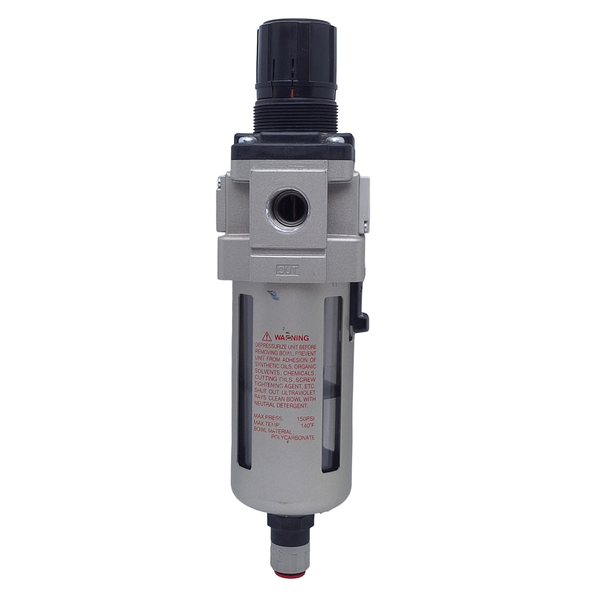 Used SMC AW40-N04C-Z Filter Regulator 5µm, 0.05-0.7MPa Set Pressure, 1/2 NPT Ports
