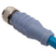 Used Turck RSSD RKSD 441-3M Industrial Ethernet Cable, 250V 4A, M12 4-Pin, 3m