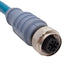 Used Turck RSSD RKSD 441-3M Industrial Ethernet Cable, 250V 4A, M12 4-Pin, 3m