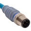 Used Turck RSSD RKSD 441-3M Industrial Ethernet Cable, 250V 4A, M12 4-Pin, 3m