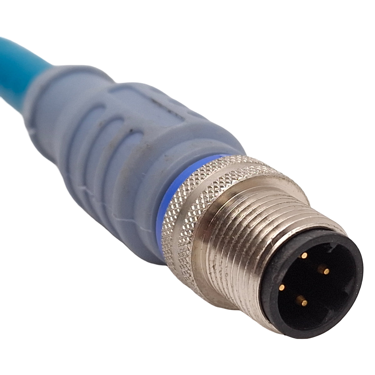 Used Turck RSSD RKSD 441-3M Industrial Ethernet Cable, 250V 4A, M12 4-Pin, 3m