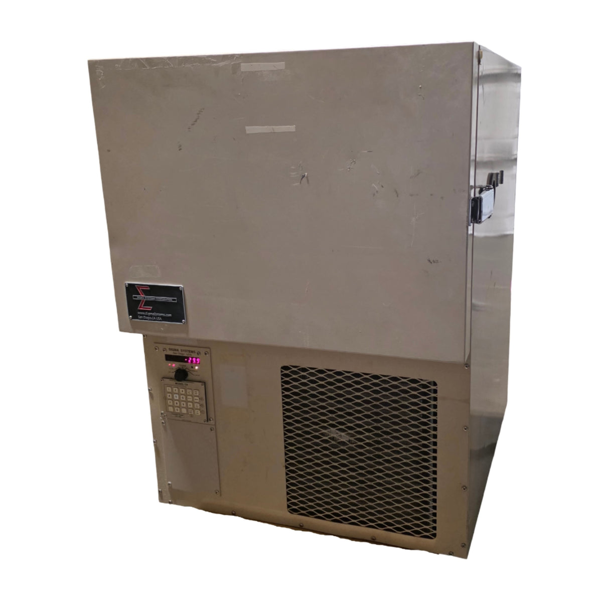 Used Sigma Systems M58M Thermal Test Chamber 2.1CuFt, -30° To 200°C, 208VAC 3-Ph 30A