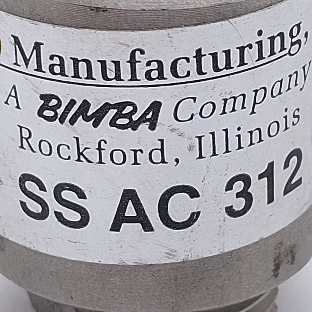 Used Bimba AC312-SS Floating Joint Alignment Coupler, 5/16-24in Thread, 8300lbs Max