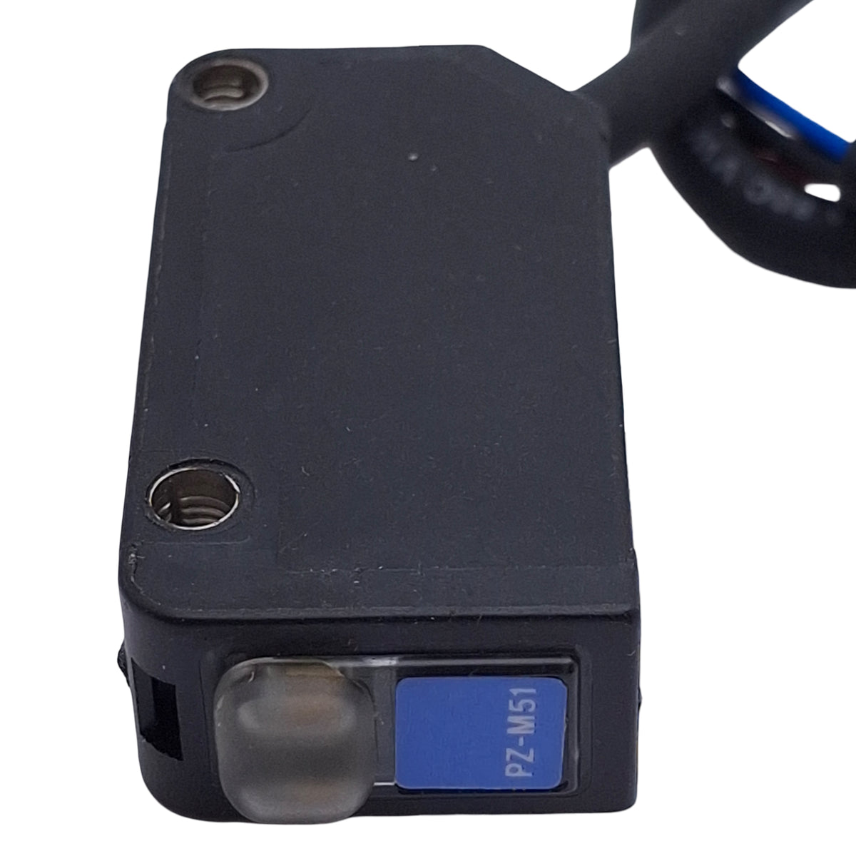 Used Keyence PZ-M51 Photoelectric Sensor, NPN, 10m Range, 12-24VDC, 4-Wire Cable
