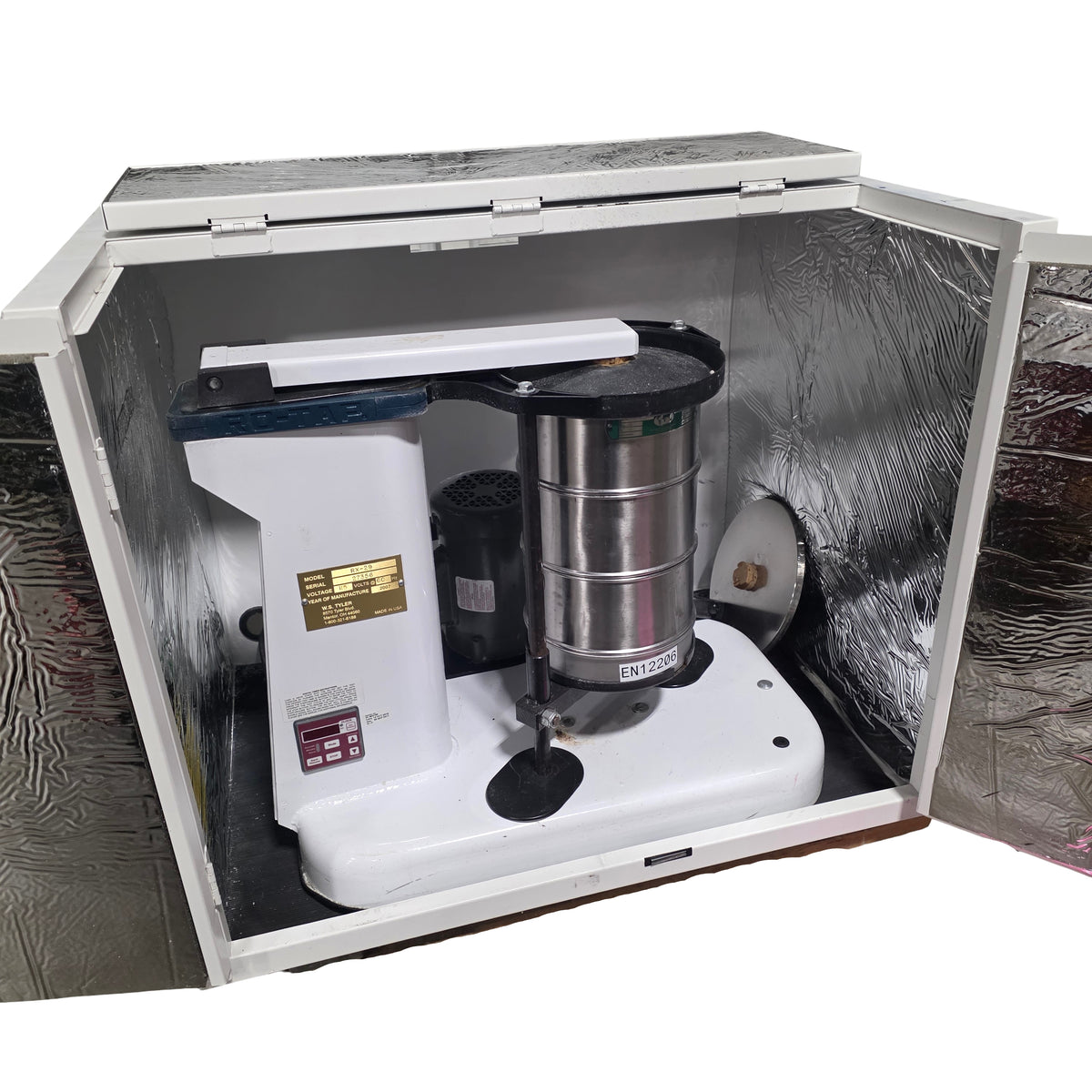 Used W.S. Tyler RX-29 RO-TAP Mechanical Sieve Shaker W/ R-30050 Sound Enclosure 120V