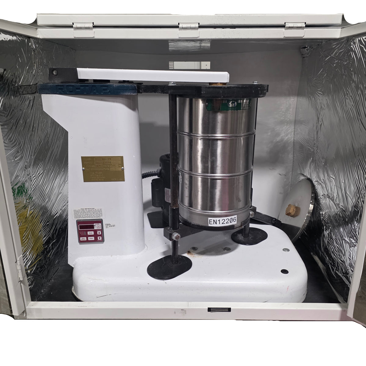 Used W.S. Tyler RX-29 RO-TAP Mechanical Sieve Shaker W/ R-30050 Sound Enclosure 120V