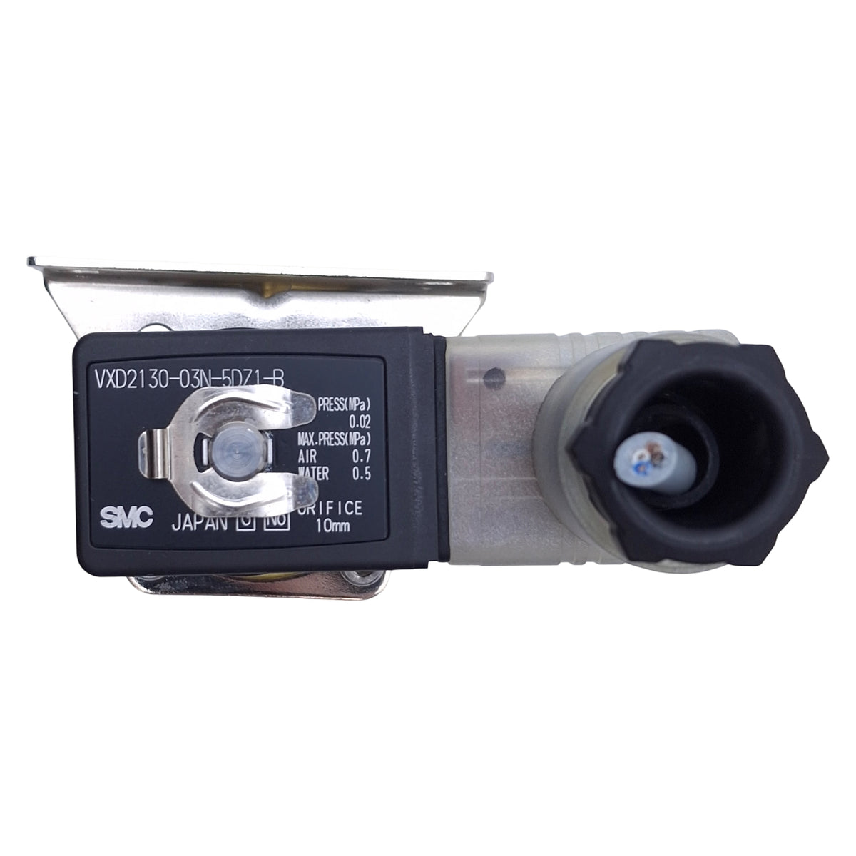 Used SMC VXD2130-03N-5DZ1-B Solenoid Valve 2-Port, 10mm Orifice, 3/8 NPT, 24VDC Coil