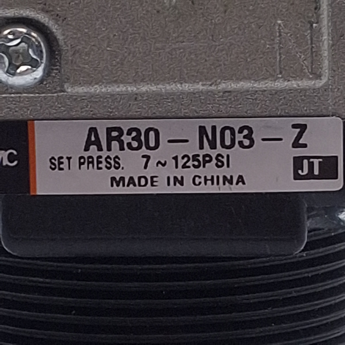 Used SMC AR30-N03-Z Pressure Regulator 7-125psi Set, 145psi Max, 3/8 NPT Ports
