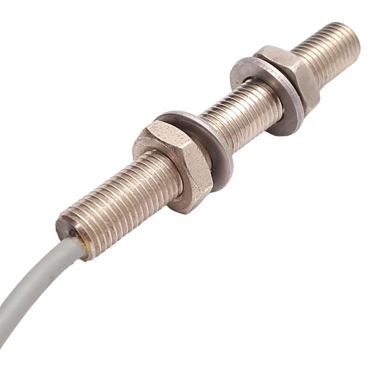 Used Pepperl+Fuchs NBB1,5-8GM60-A2 Proximity Sensor, PNP-NO/NC, 1.5mm, 10-30VDC, 6ft