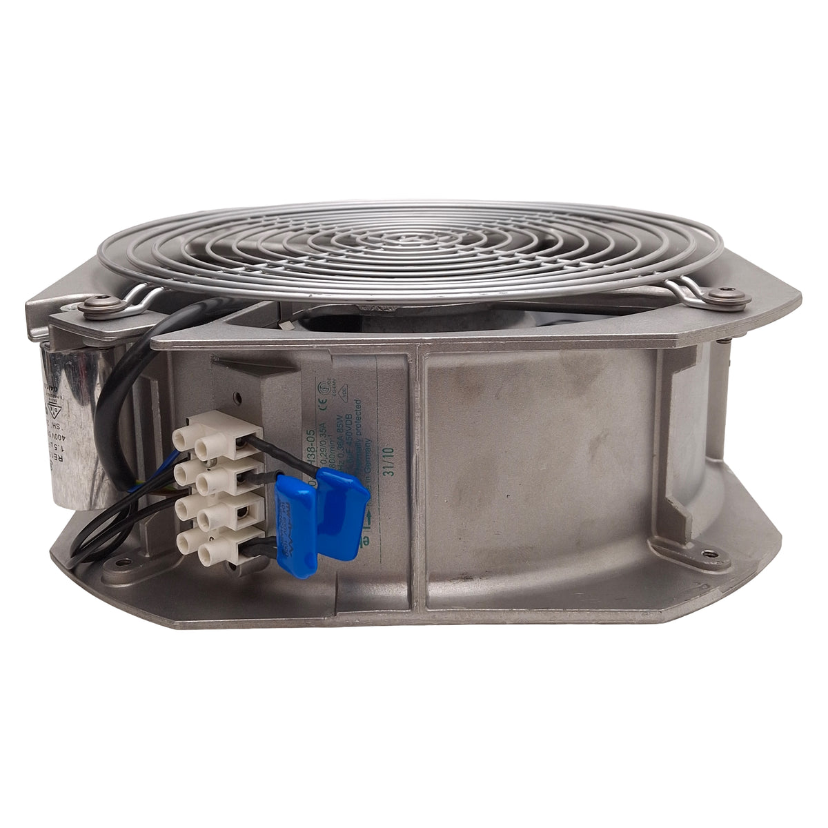 Used EBM Papst W2E200-HH38-05 Axial Component Fan, 615cfm, 2800rpm, 225x225mm, 230VAC