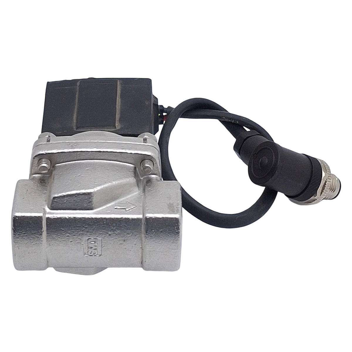 Used SMC VXZ2240-04T-5DZ1 Solenoid Valve, 2/2-Way, 1/2in NPT, 0-0.7MPa, 24VDC Coil