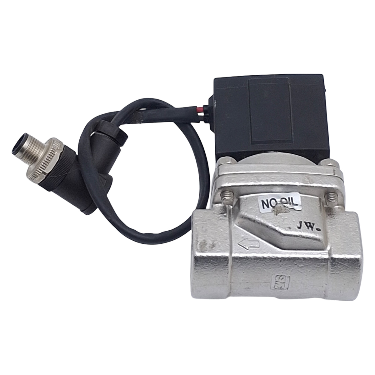Used SMC VXZ2240-04T-5DZ1 Solenoid Valve, 2/2-Way, 1/2in NPT, 0-0.7MPa, 24VDC Coil