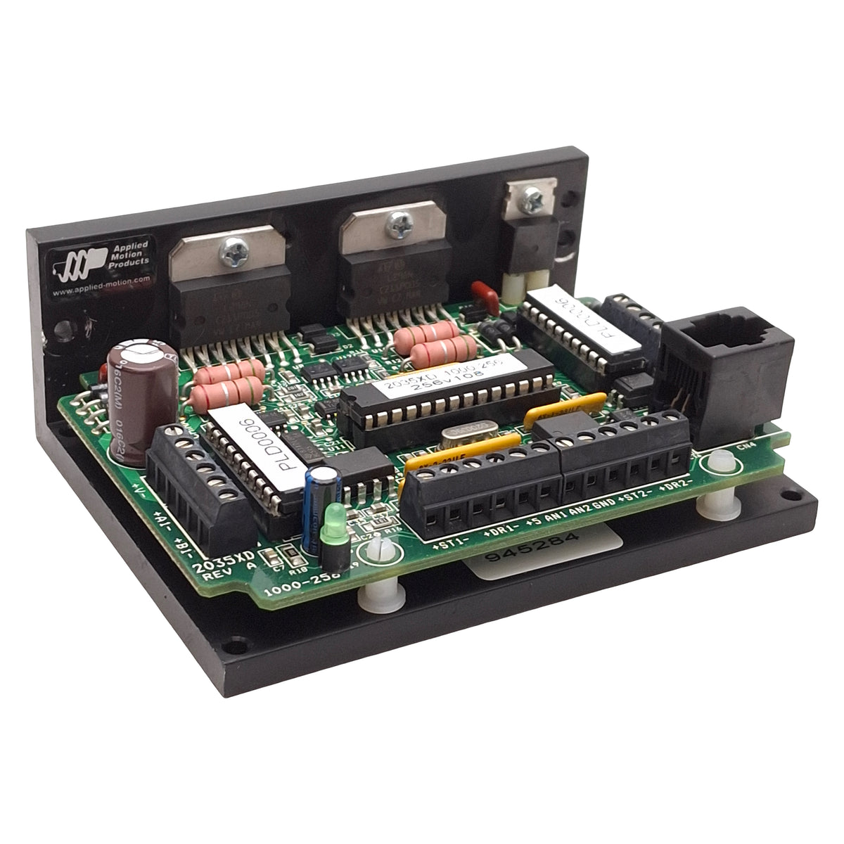 Used Applied Motion 2035XD Dual-Axis Micro Step Drive, 200-50800steps/rev, 12-35VDC