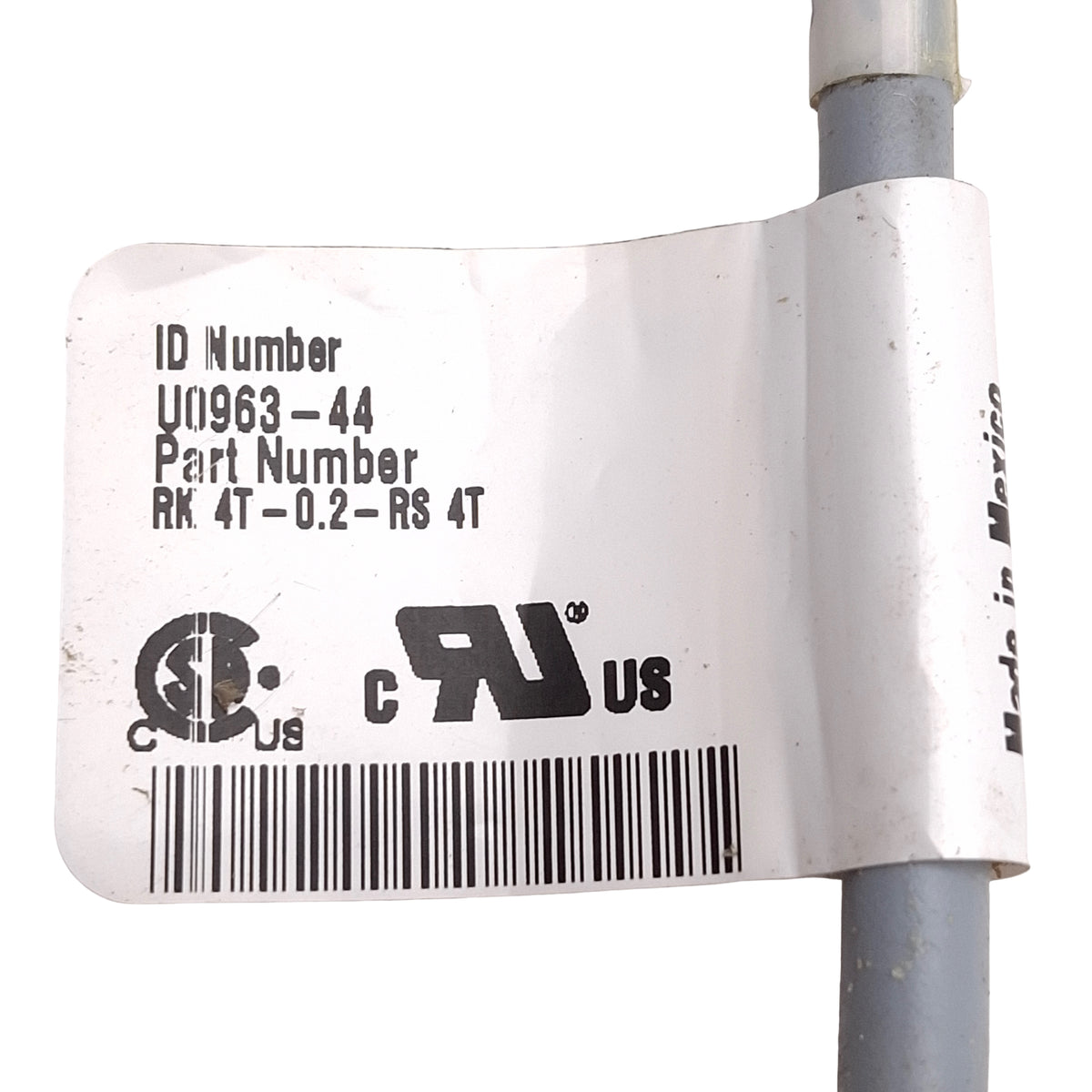 Used Lot of 3 Turck RK 4T-0.2-RS 4T Extension Cable, M12 4-Pin Male to Female, 0.2m