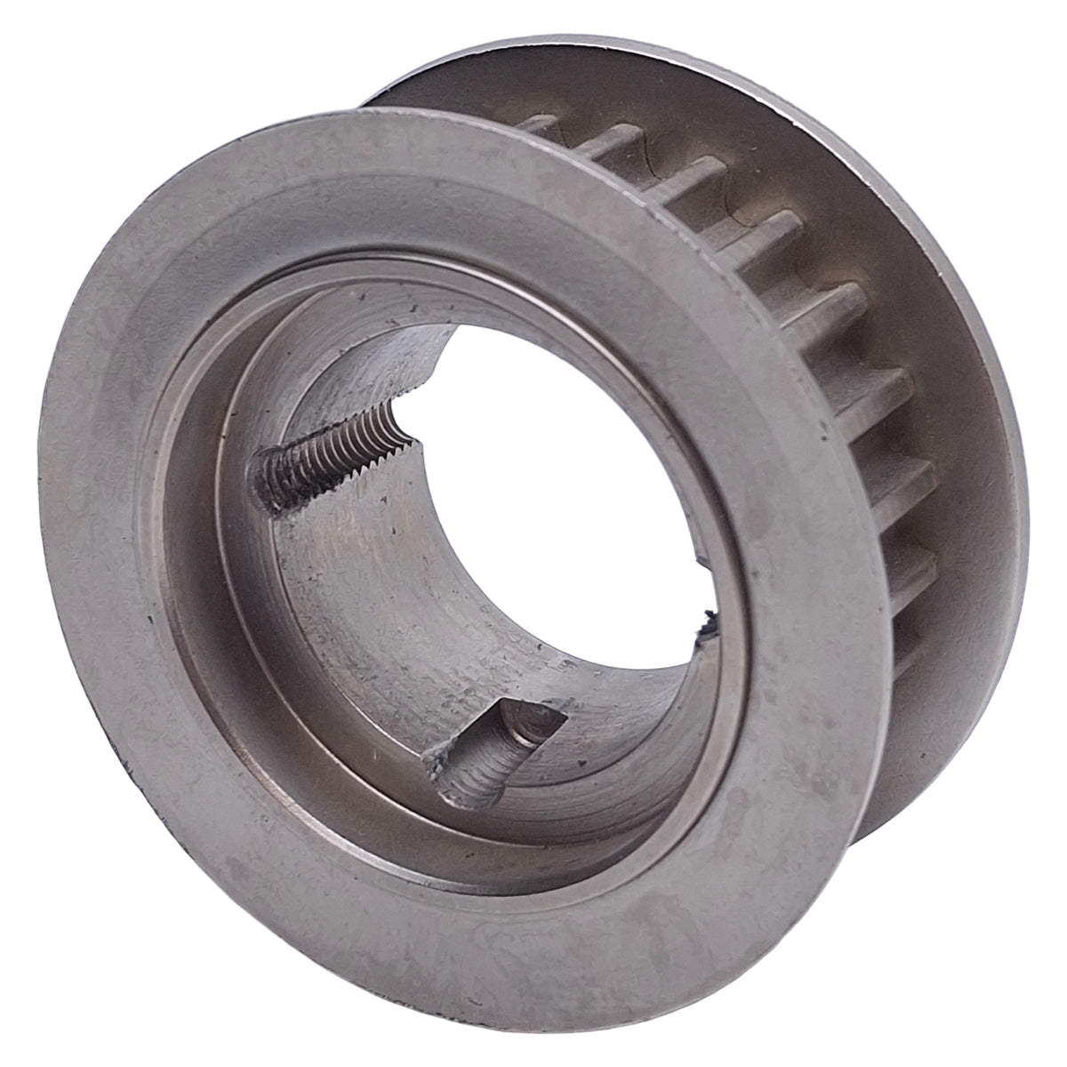 Used Gates 8MX-25S-21 Poly Chain Sprocket 22 Teeth, ø2.91in Flange, 2.506in Pitch