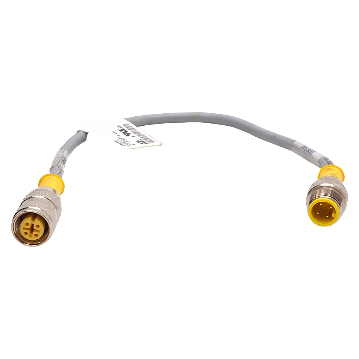 Used Lot of 3 Turck RK 4.4T-0.3-RS 4.4T Extension Cable M12 4-Pin Male to Female 0.3m