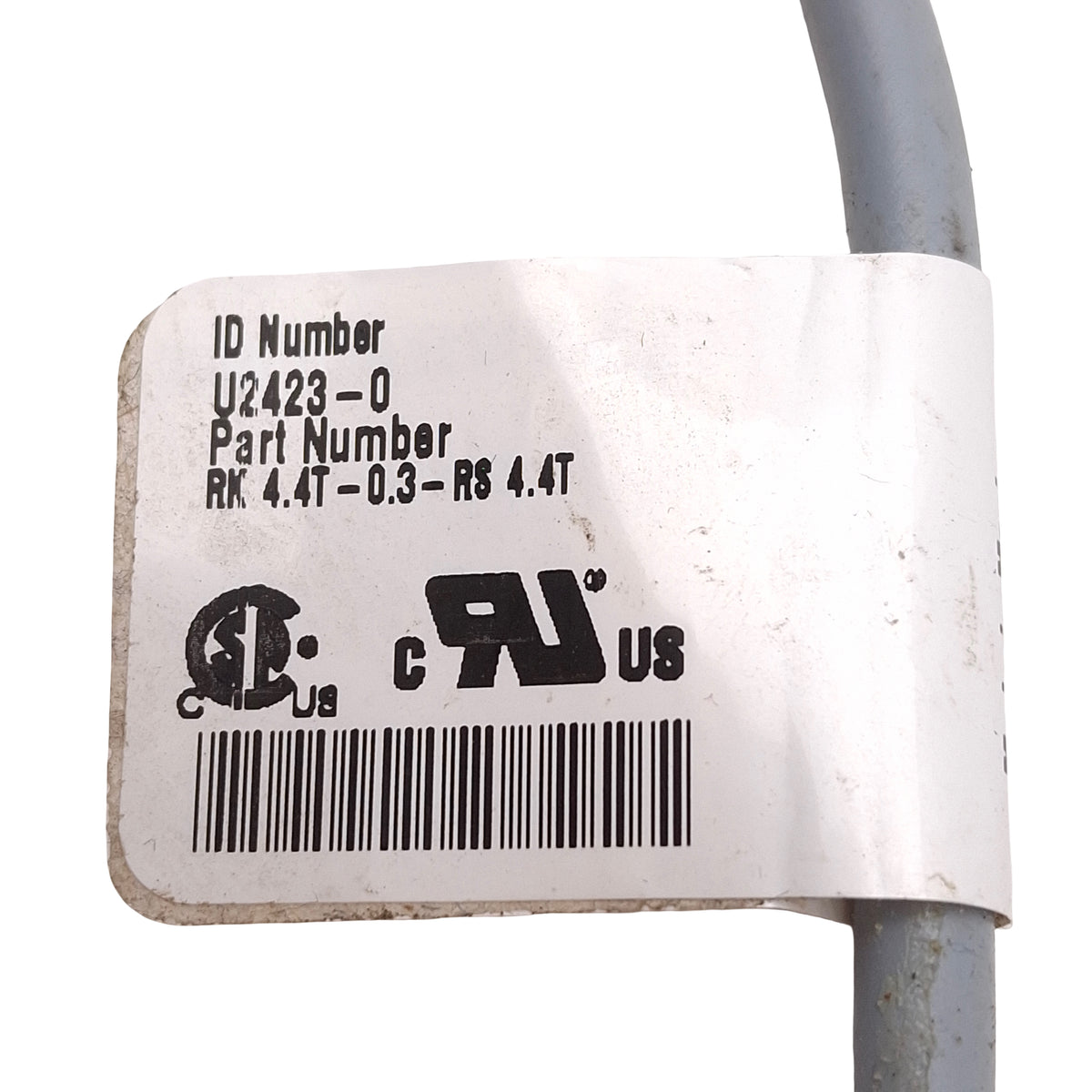 Used Lot of 3 Turck RK 4.4T-0.3-RS 4.4T Extension Cable M12 4-Pin Male to Female 0.3m