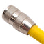 Used Lot of 4 Turck RK 4T-0.5-WS 4T Extension Cable, M12 4-Pin Male to Female, 0.5m