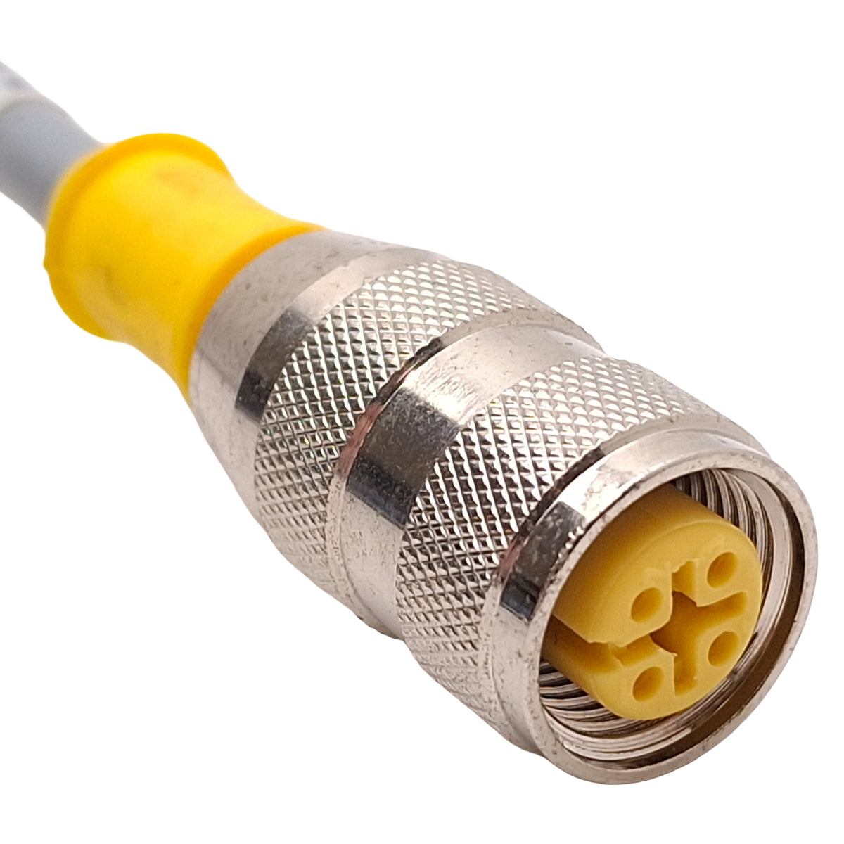Used Lot of 4 Turck RK 4T-0.5-WS 4T Extension Cable, M12 4-Pin Male to Female, 0.5m