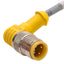 Used Lot of 4 Turck RK 4T-0.5-WS 4T Extension Cable, M12 4-Pin Male to Female, 0.5m