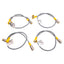 Used Lot of 4 Turck RK 4T-0.5-WS 4T Extension Cable, M12 4-Pin Male to Female, 0.5m